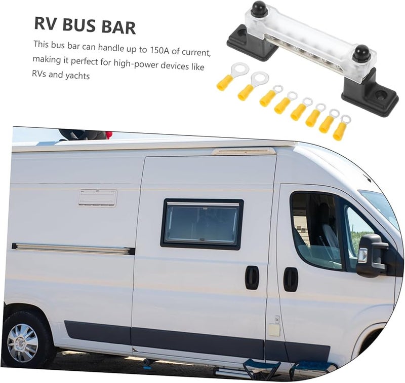 GLEAVI 48V DC Terminal Bus Bar Compact Power Distribution Block for RV and Yacht - Image 3
